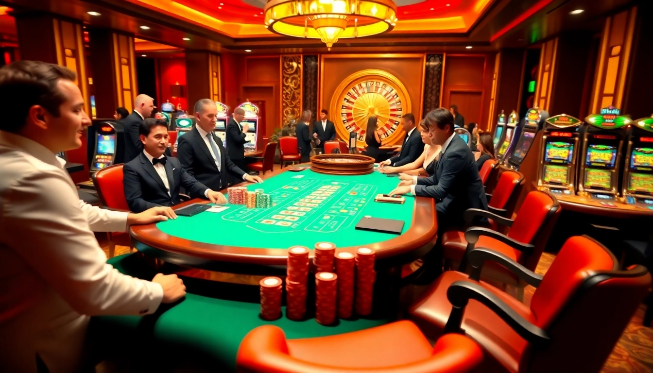 Experience the excitement of gambling at dom88.us.com with professional dealers and vibrant casino elements.