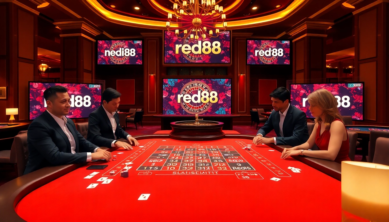 Experience the excitement at nhà cái red88 with high-stakes baccarat table action.