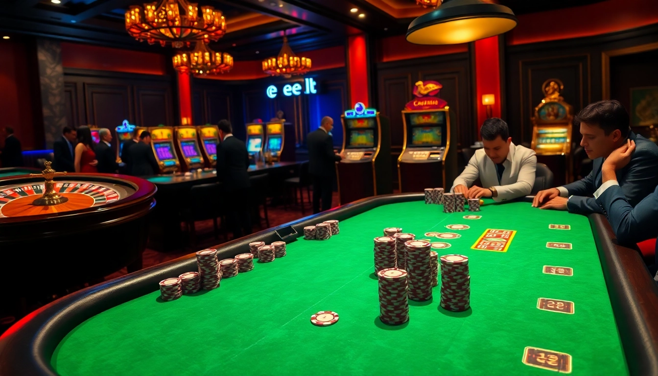 Experience thrilling poker action at eejl's vibrant casino tables filled with excitement.