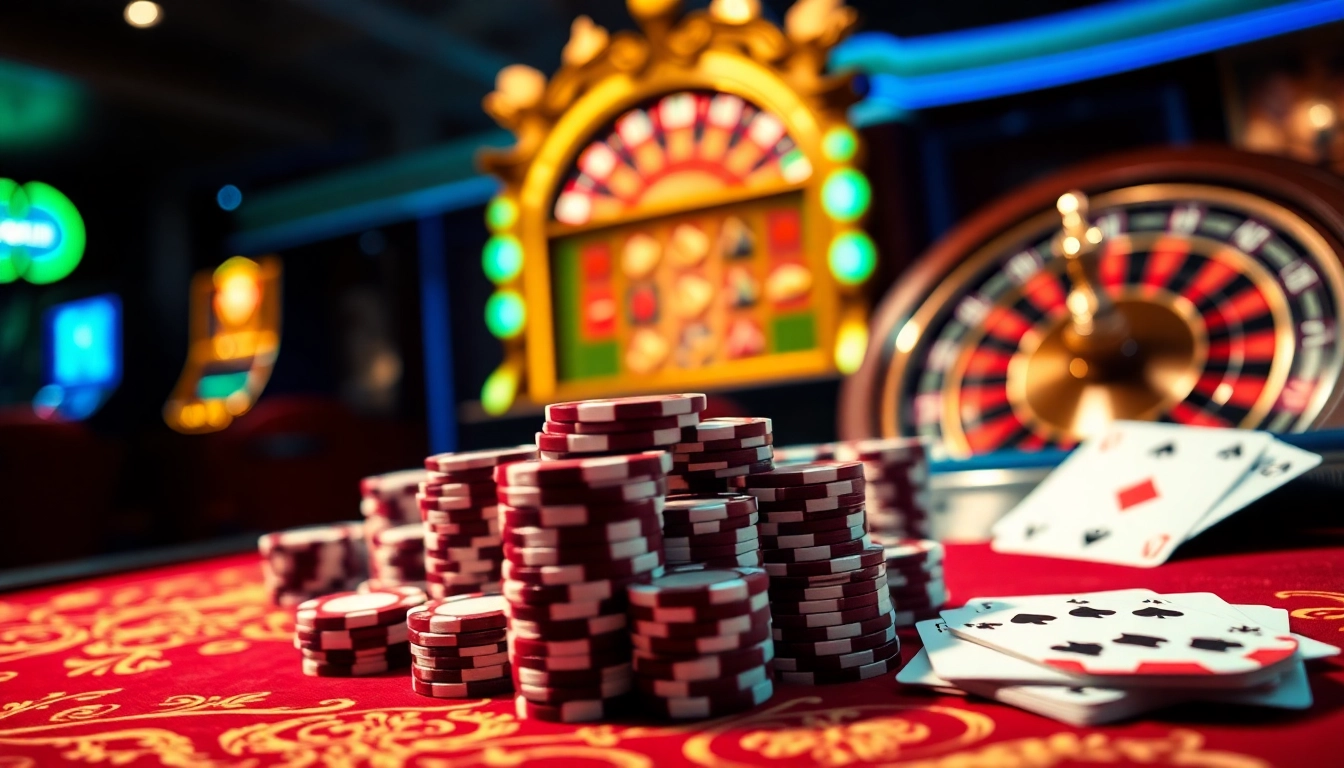 Experience thrilling gameplay at 789club with vibrant casino table and spinning roulette.