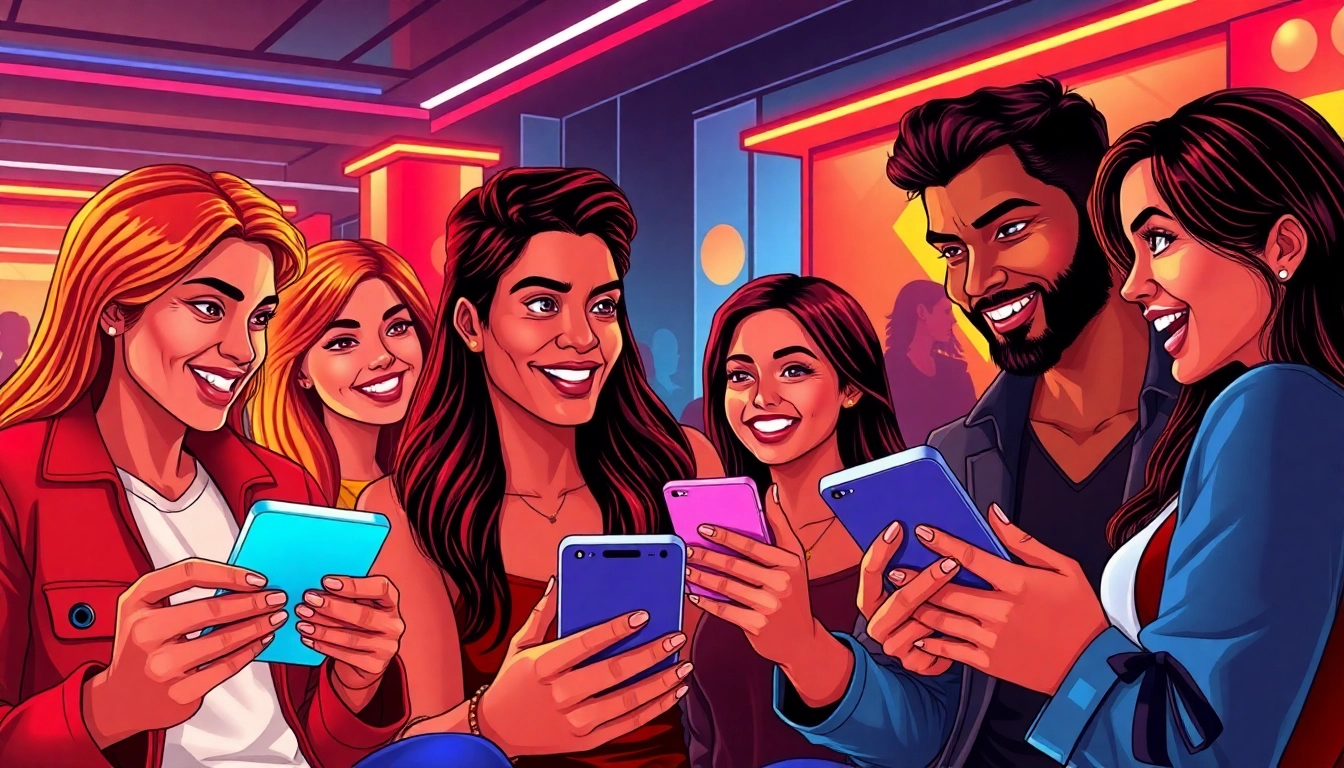 Exciting interaction in spicy chat environment with diverse users engaging digitally.