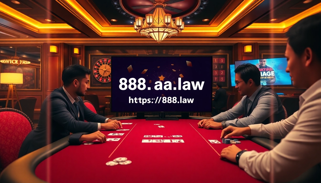Experience thrilling gameplay at https://88aa.law/ with engaging poker and roulette action.